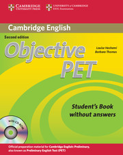Учебник Objective PET за изпит Cambridge PET